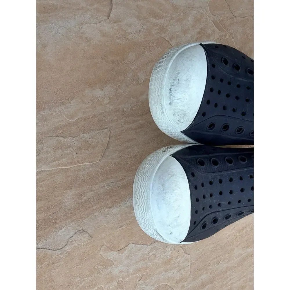 Native Jefferson Kids Casual Slip On Water Shoes Black Size C12 JK